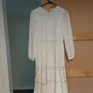 Born on Fifth x Antonio Melani White Eyelet Dress Size 4